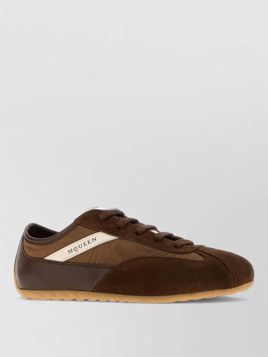 Alexander McQueen suede leather lace-up sneakers
