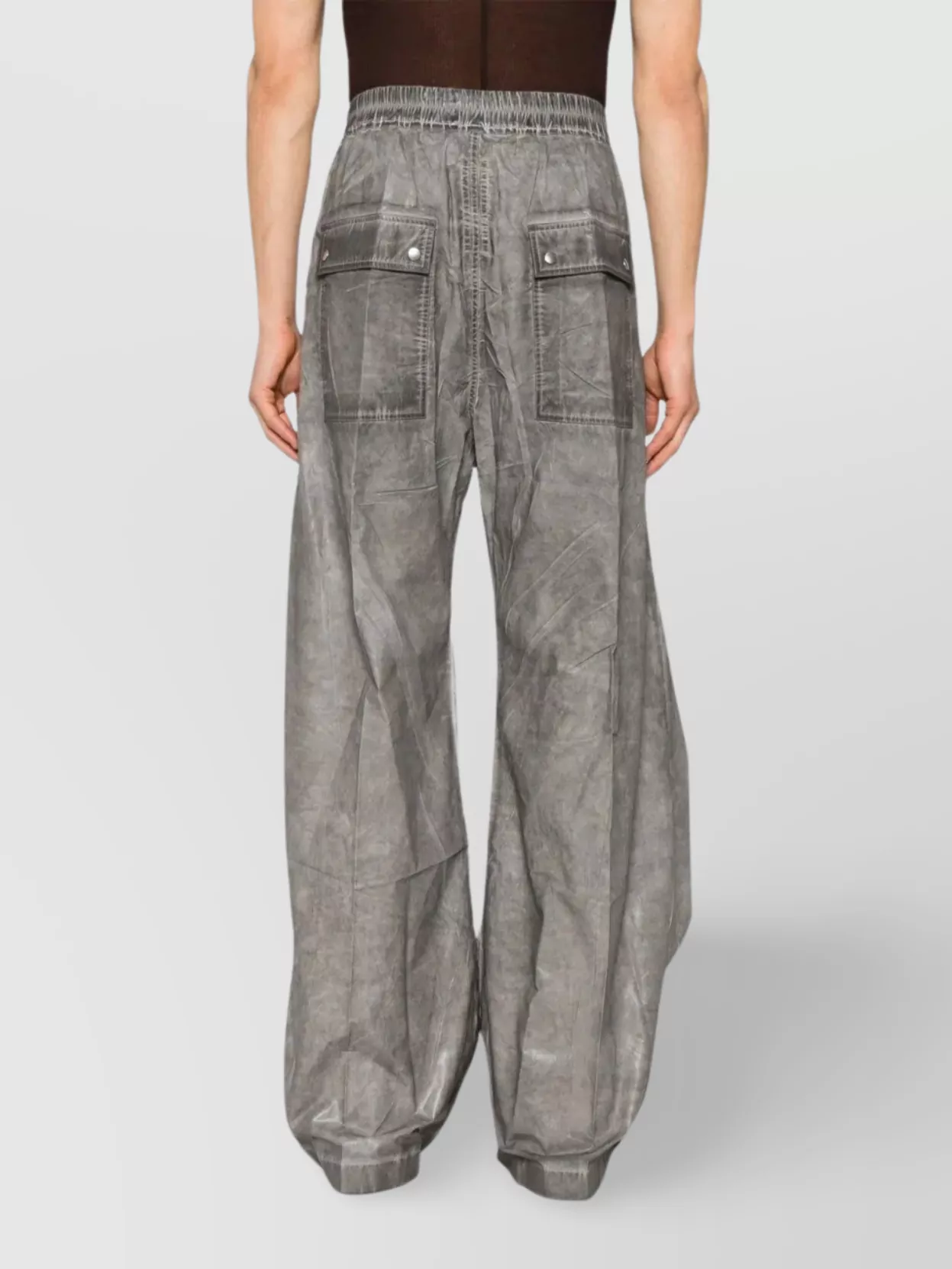Rick Owens Drkshdw Drawstring Waist Wide Leg Trousers