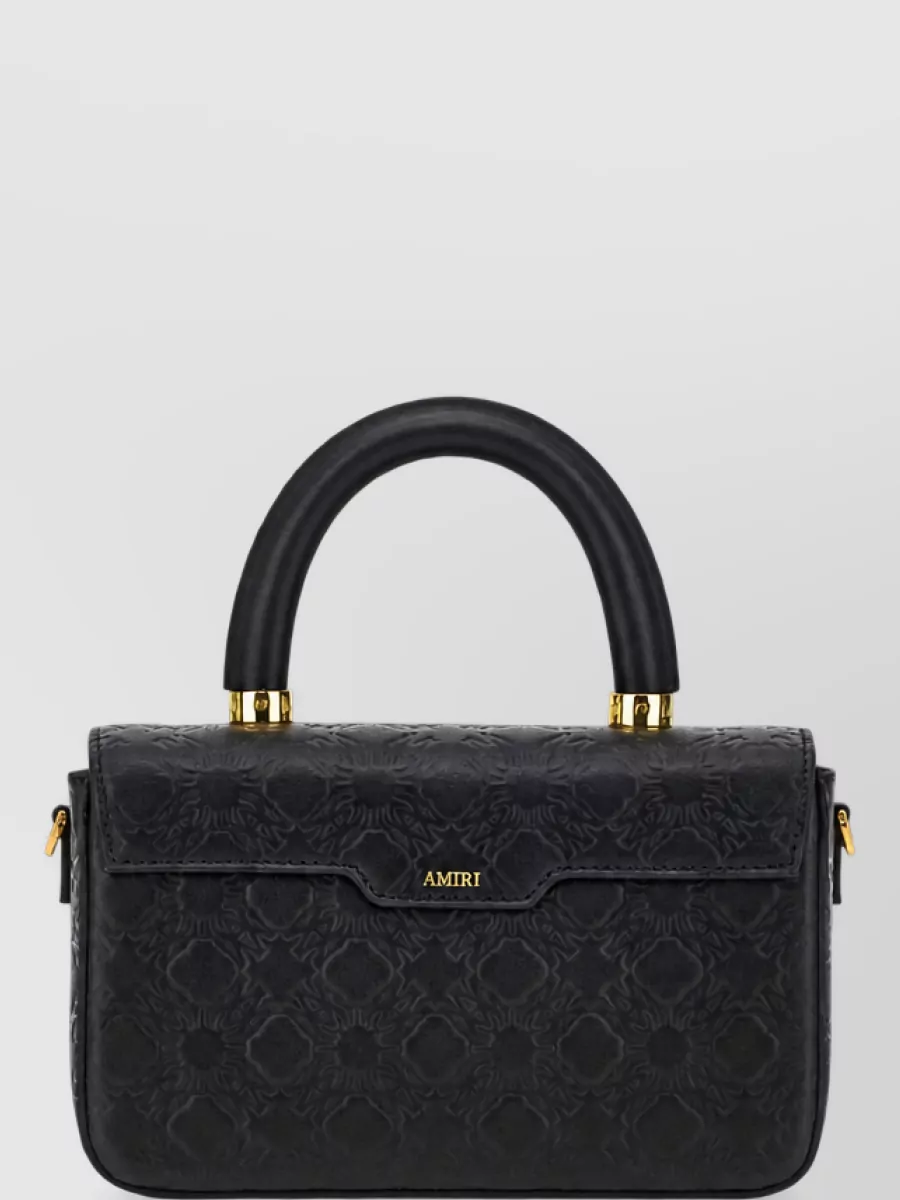 Amiri leather micro tote bag