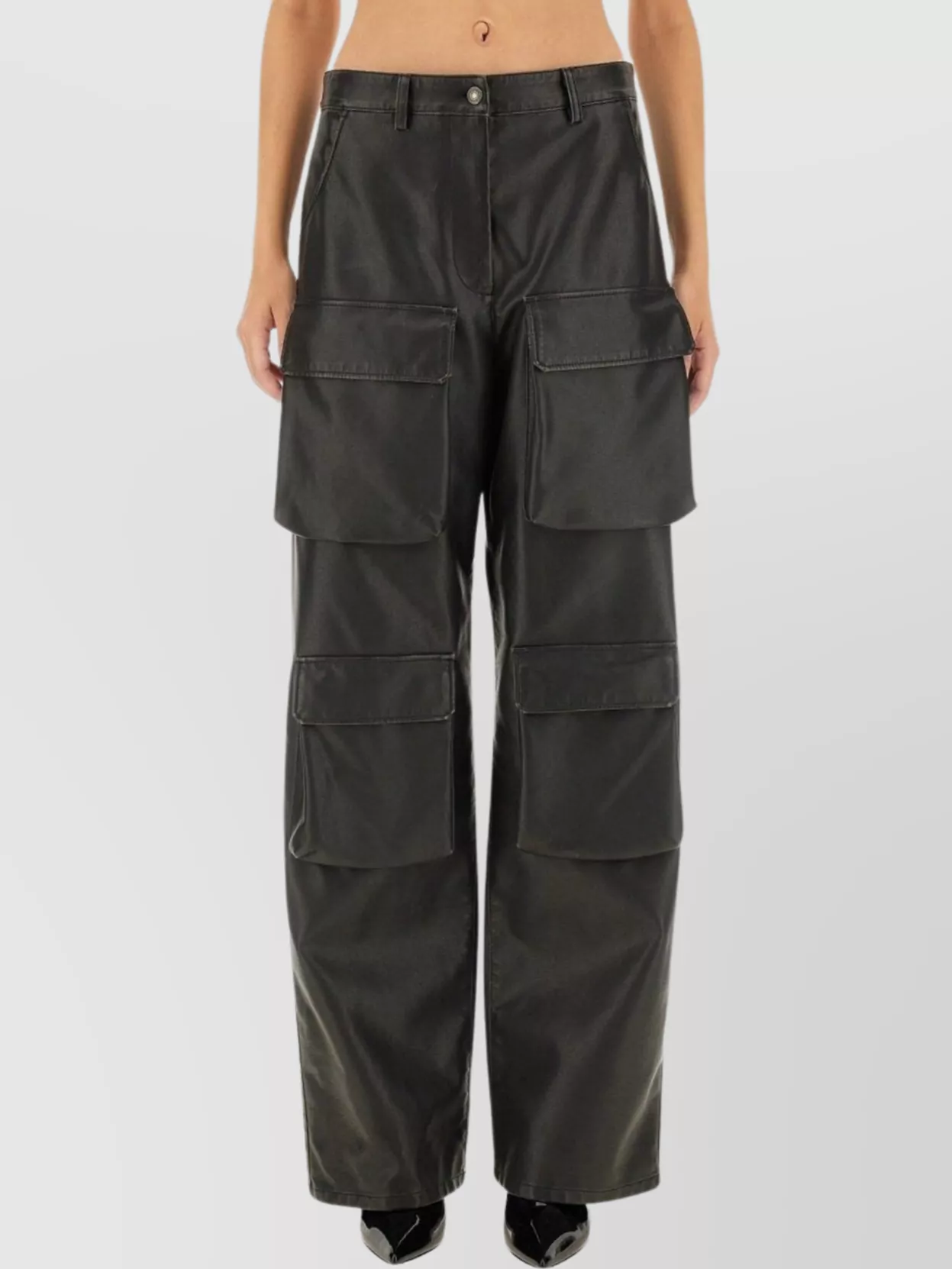 Msgm Cargo Utility Pants Wide Leg