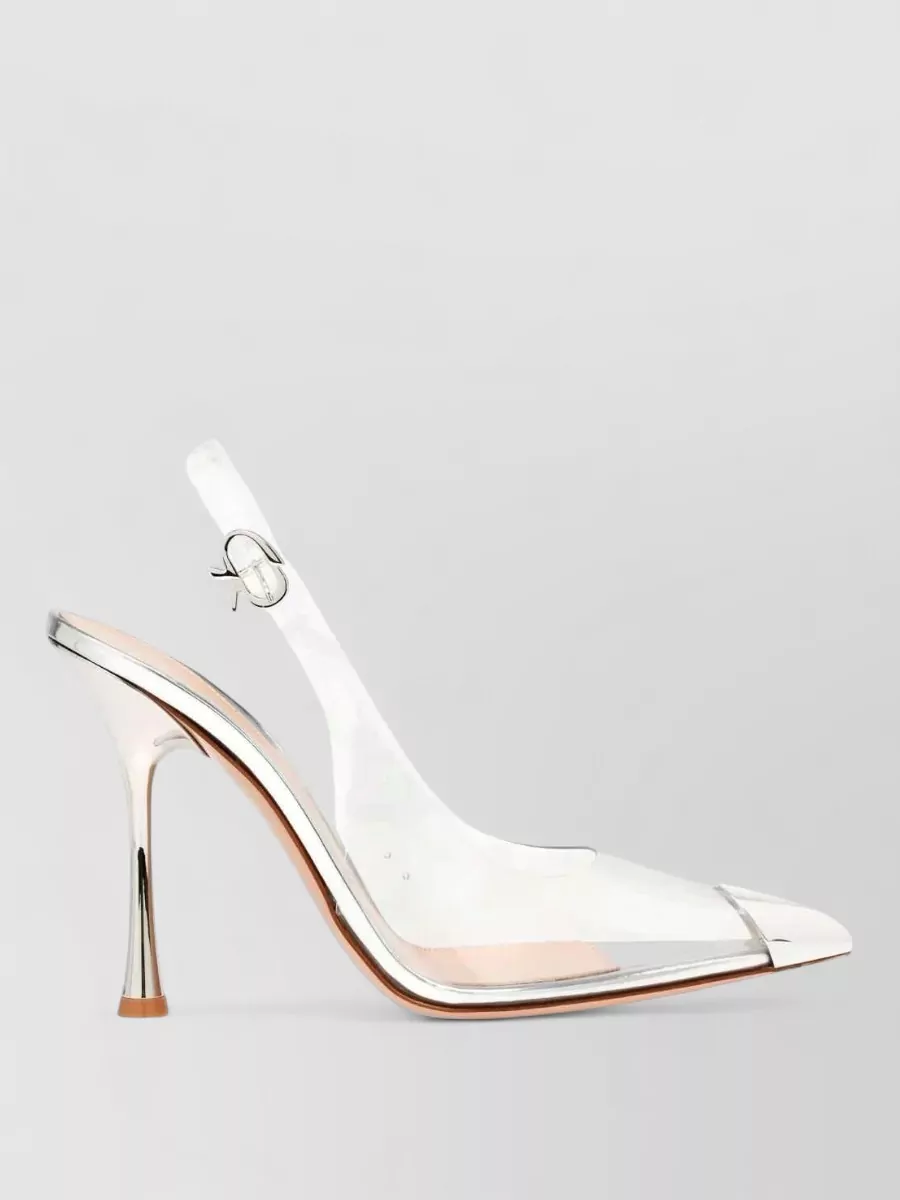 Gianvito Rossi Transparent Pointed-Toe Stiletto Pumps
