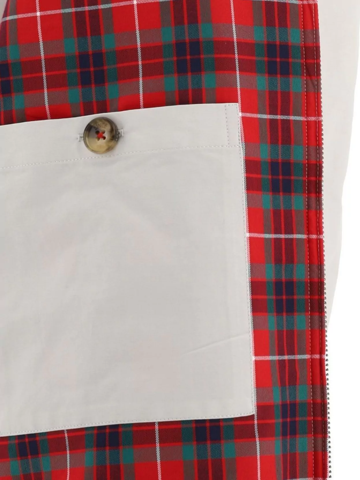 Baracuta High Collar Ribbed Hem Button Front Pockets