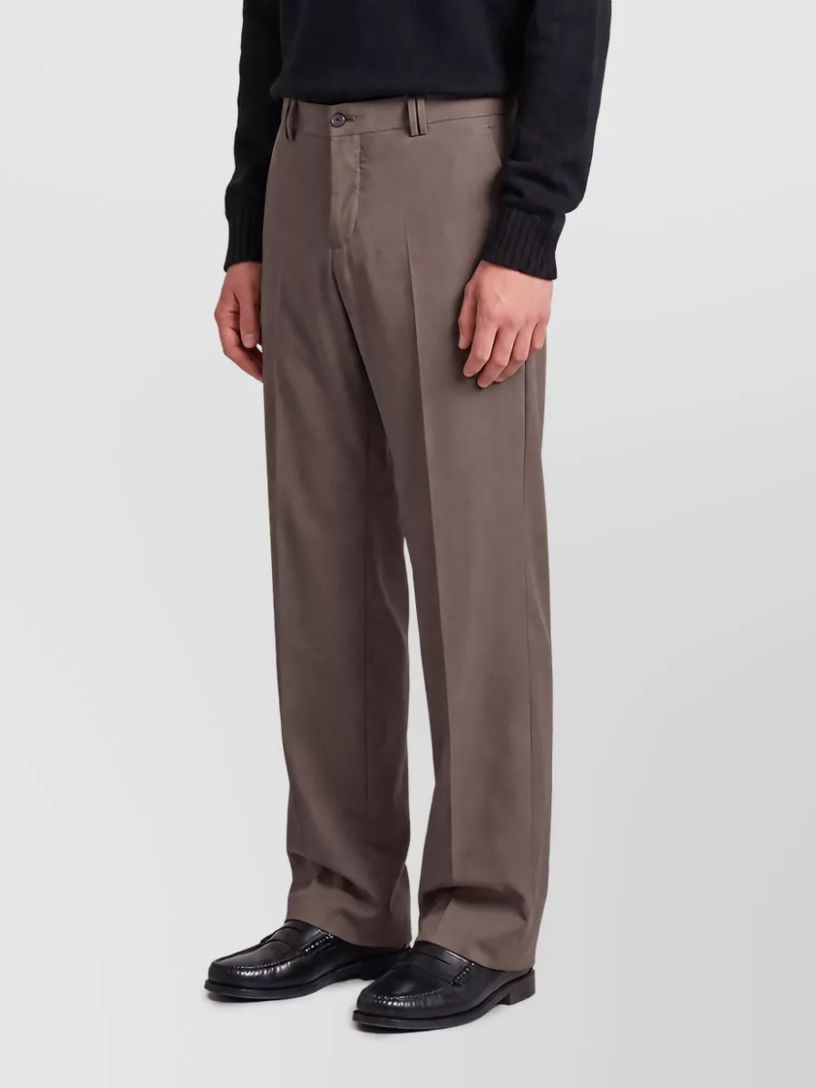 Pt Torino Virgin wool mid-rise soft-leg tailored trousers