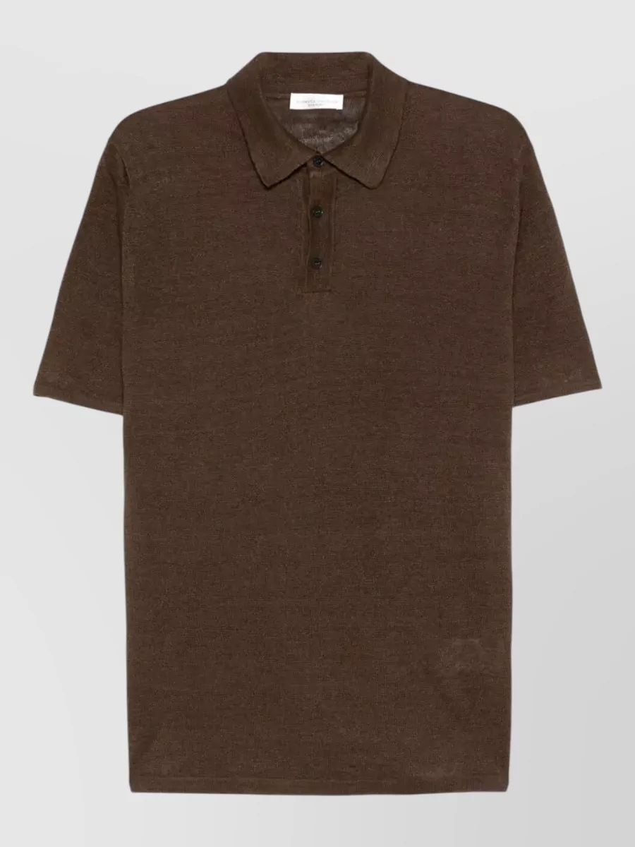 Roberto Collina Linen Polo Shirt