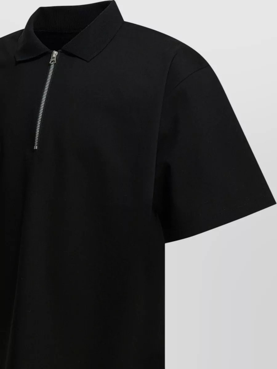 Sacai Short Sleeve Polo Collar Knit Shirt