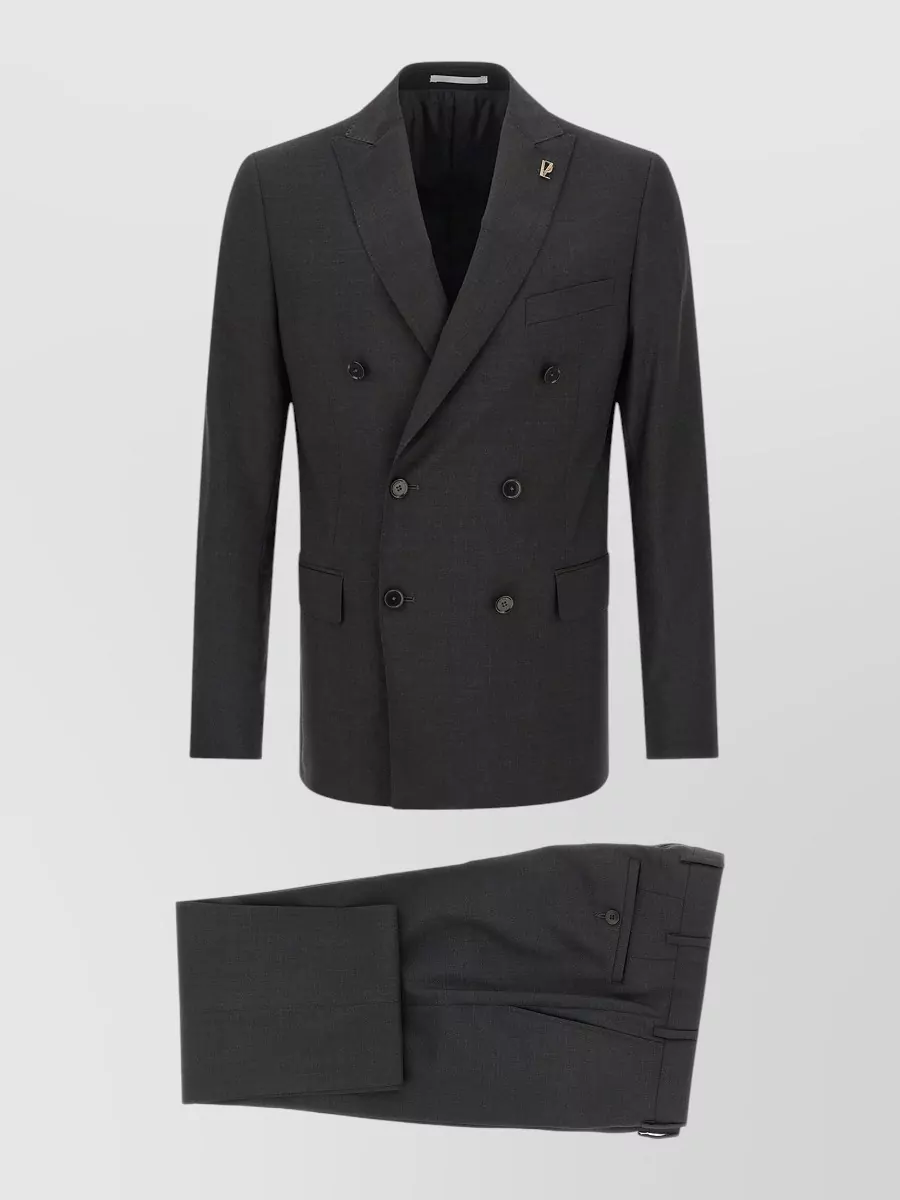 Pal Zileri Lord Tailored Double Breasted Notch Lapel Suit
