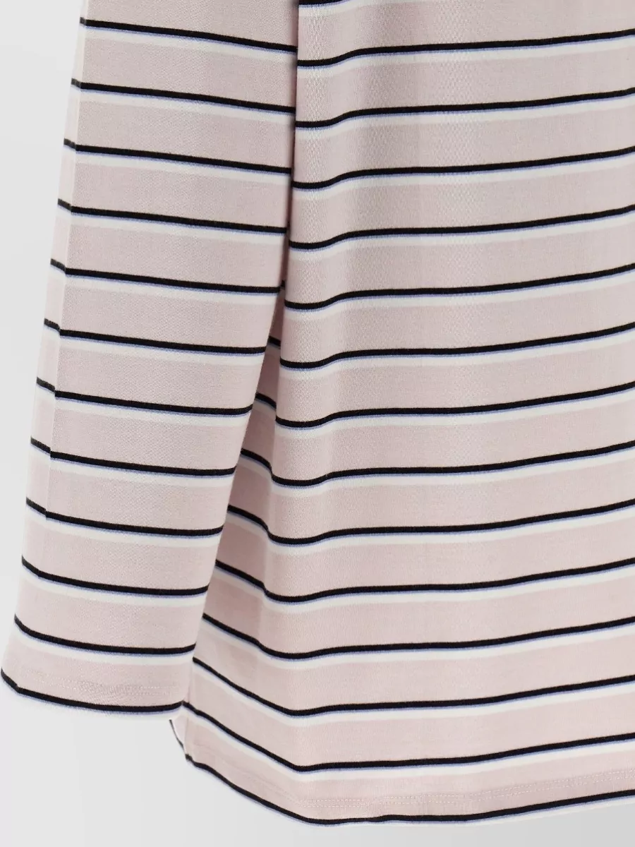 Rotate Birger Christensen Crew Neck Long Sleeve Striped Top