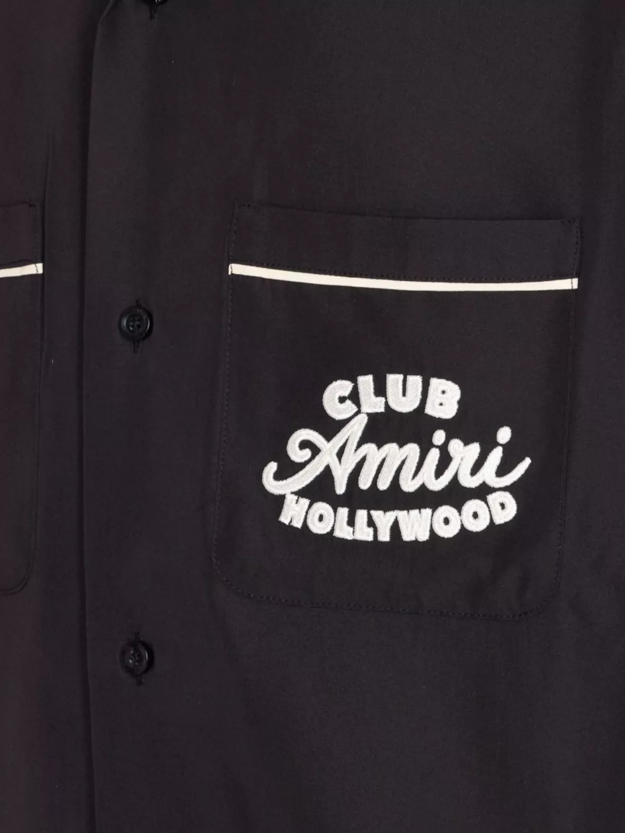 Amiri Short Sleeve Club Shirt With Logo Pocket