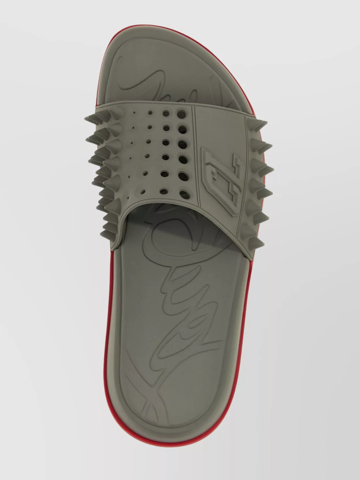 Christian Louboutin Easygoing Open Toe Mules With Spiked Detailing