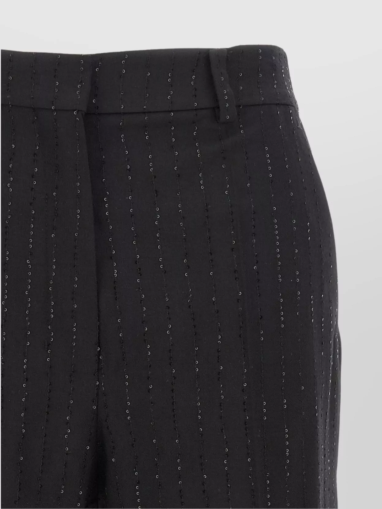 Max Mara Sequin Embellished Shorts Featuring Back Pockets