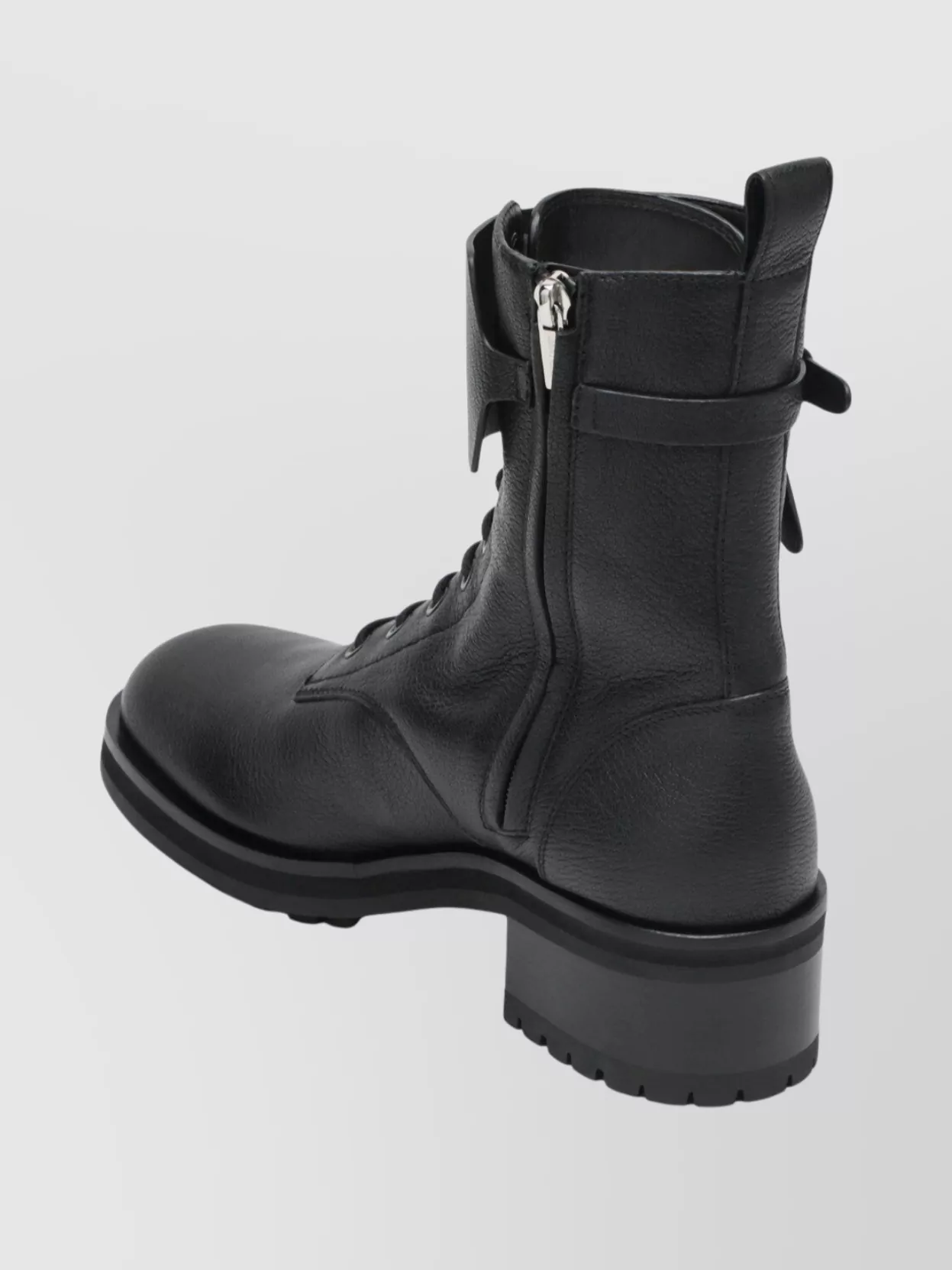 Jimmy Choo Round Toe Flat Leather Ankle Boots In Black