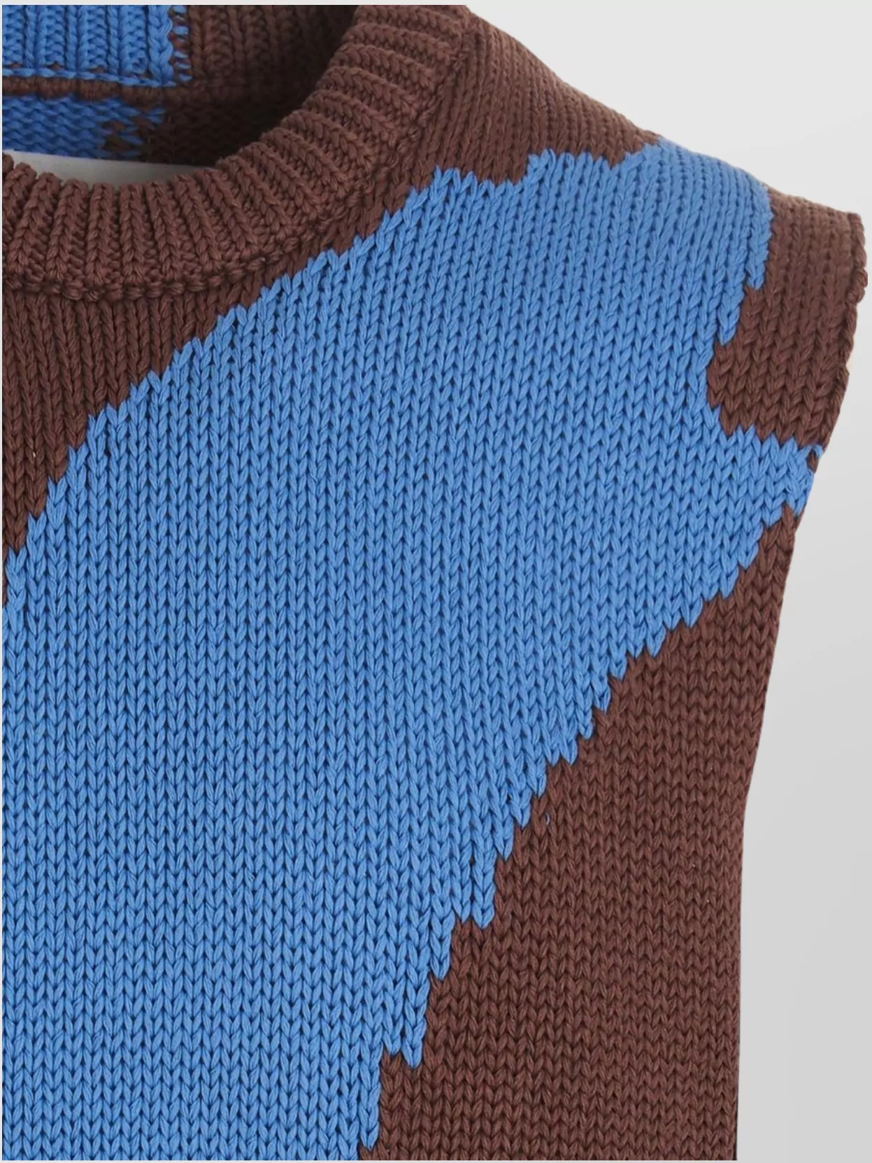 Jil Sander Colorblock Vest In Blue