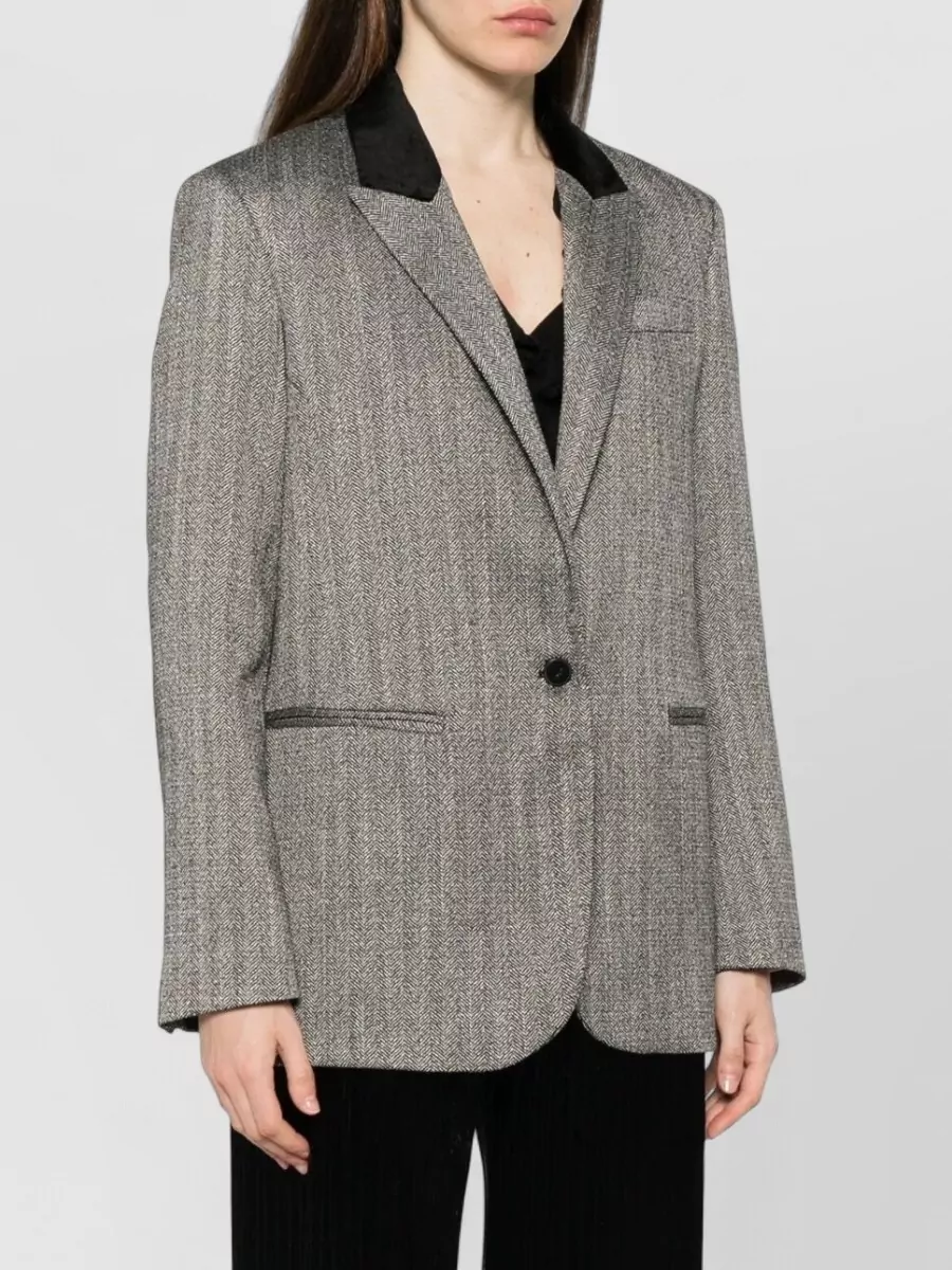 Forte Forte Herringbone Single-Breasted Blazer