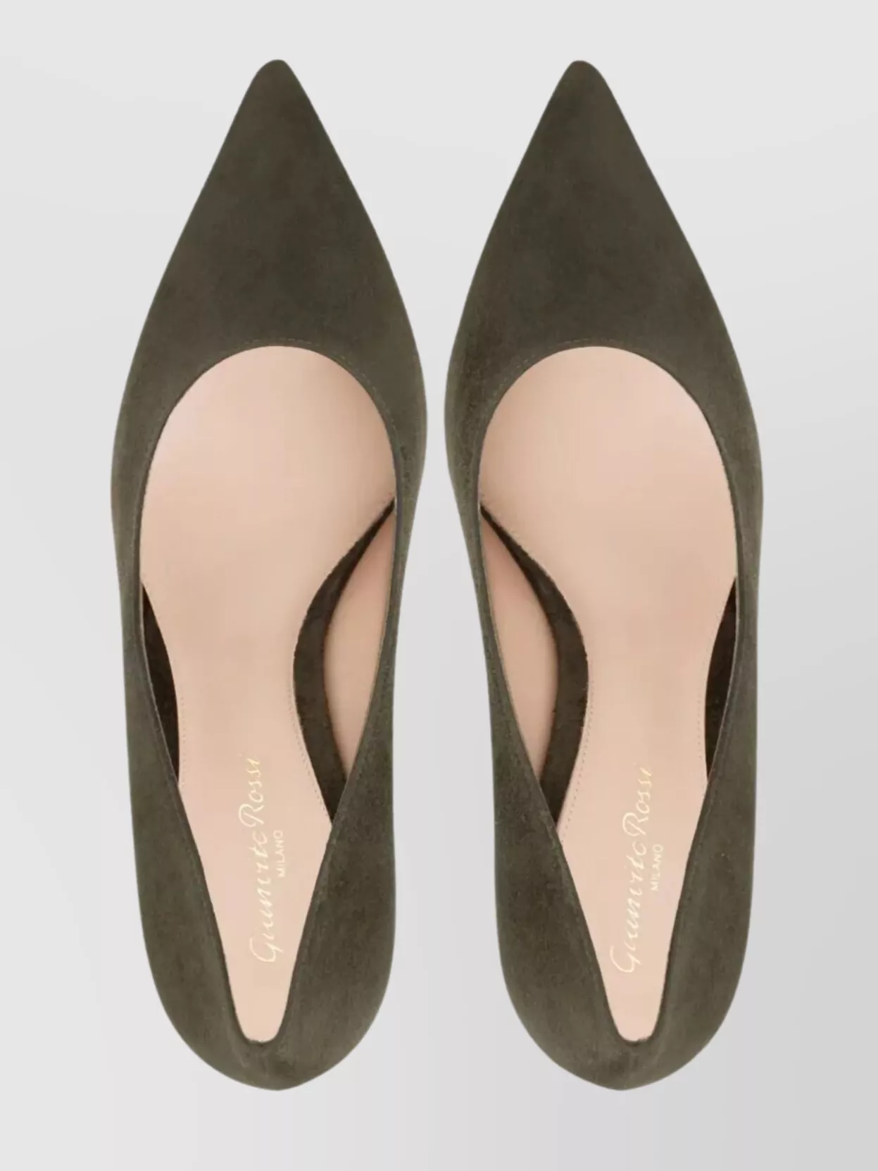 Gianvito Rossi 85 Suede Pointed Toe Stiletto Pumps