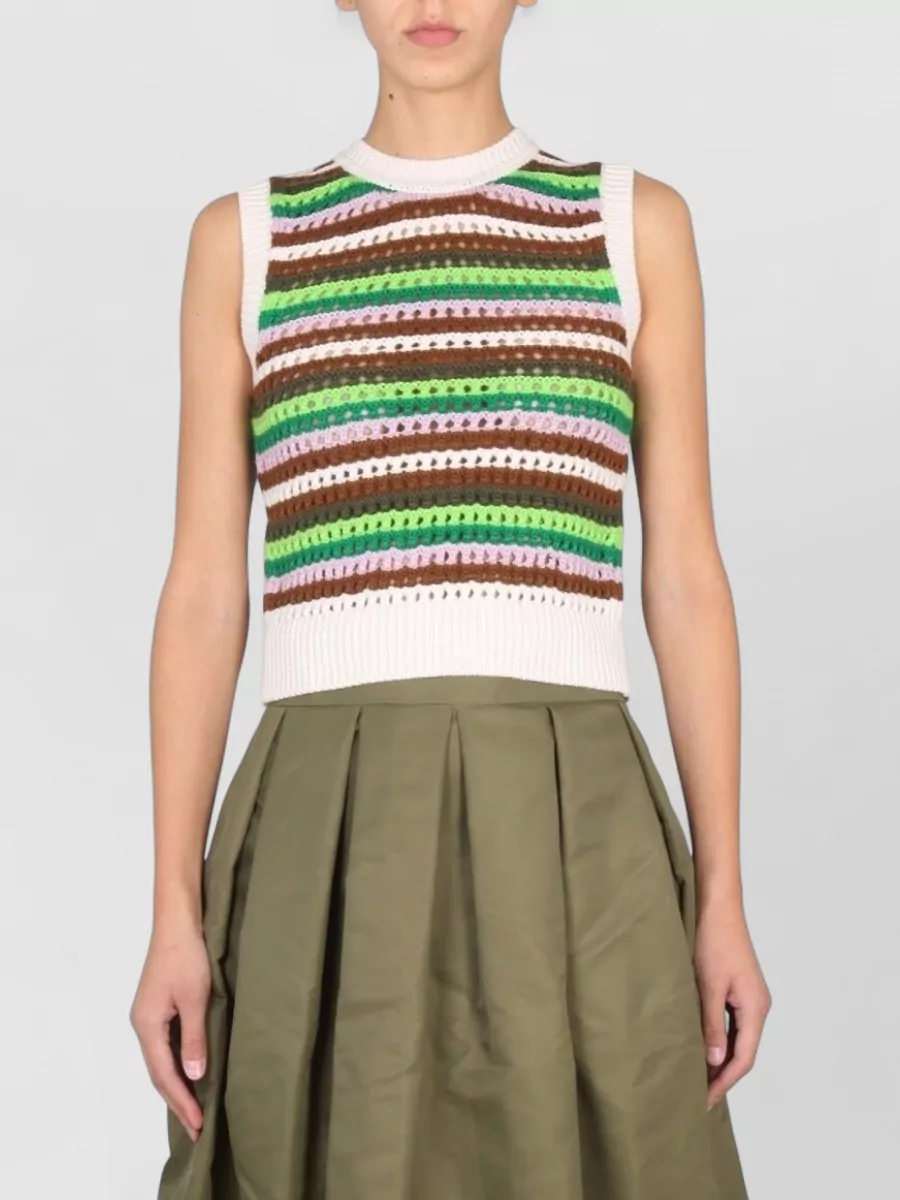Department Five Striped Wool Tank Top