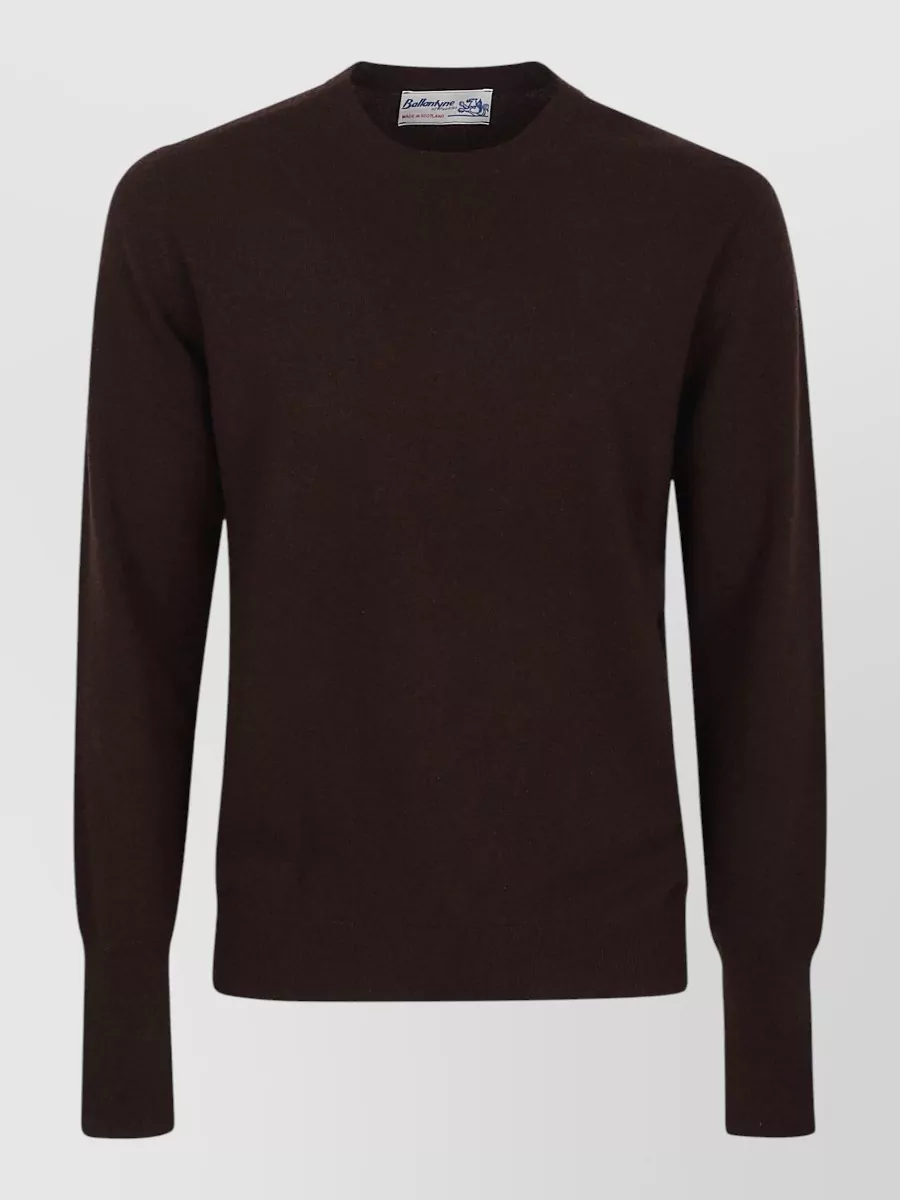 Ballantyne cashmere ribbed crew-neck jumper