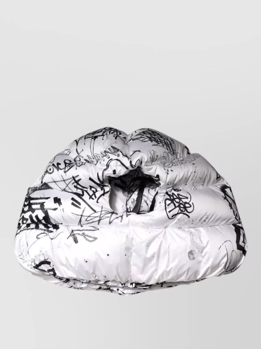 Dolce&Gabbana quilted printed hooded beanie