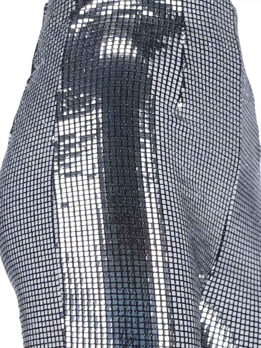 Mm6 Maison Margiela High Shine Sequin Slim Fit Trousers