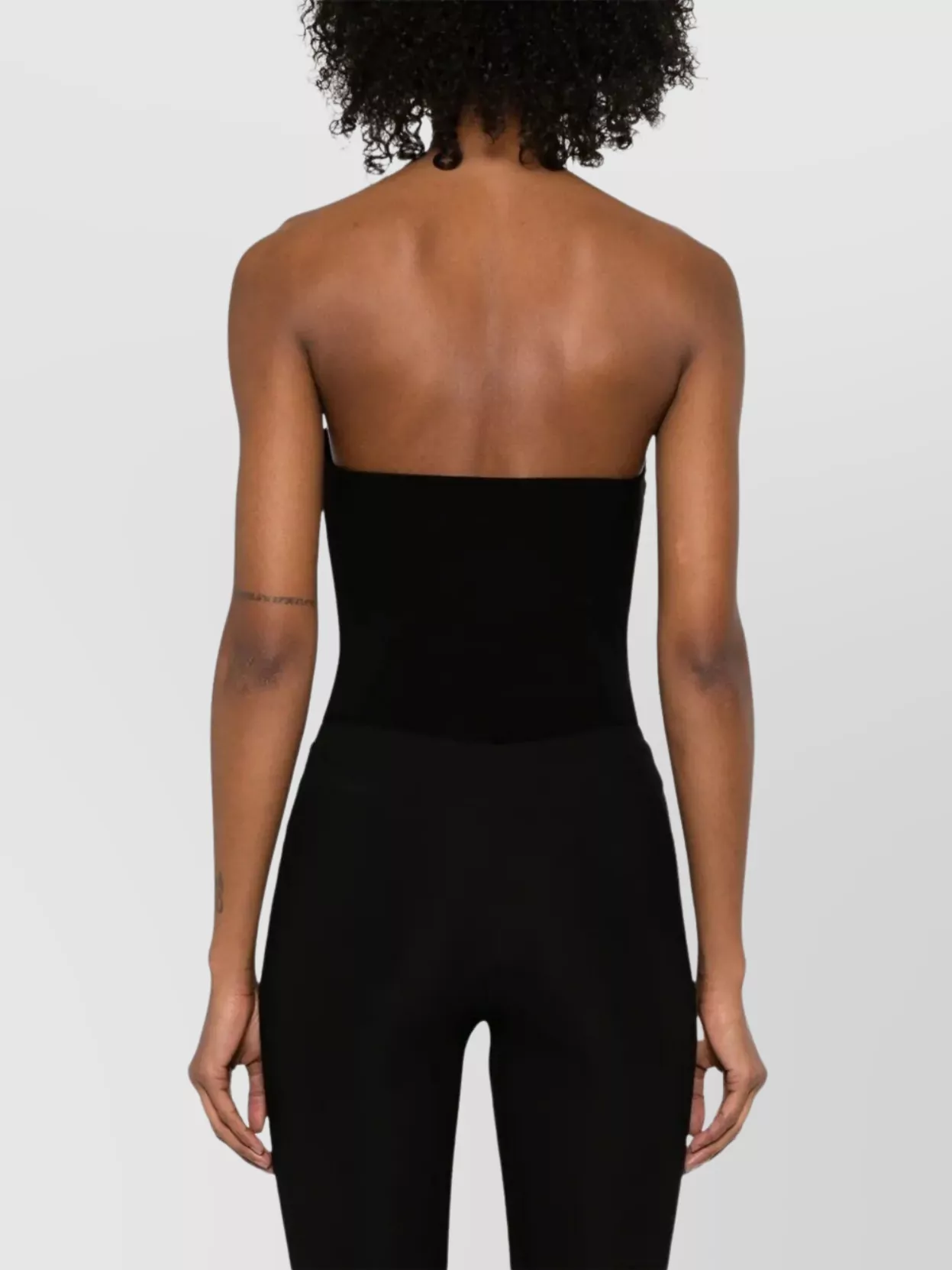 Shop Norma Kamali Strapless Ruffled Bodice Lingerie