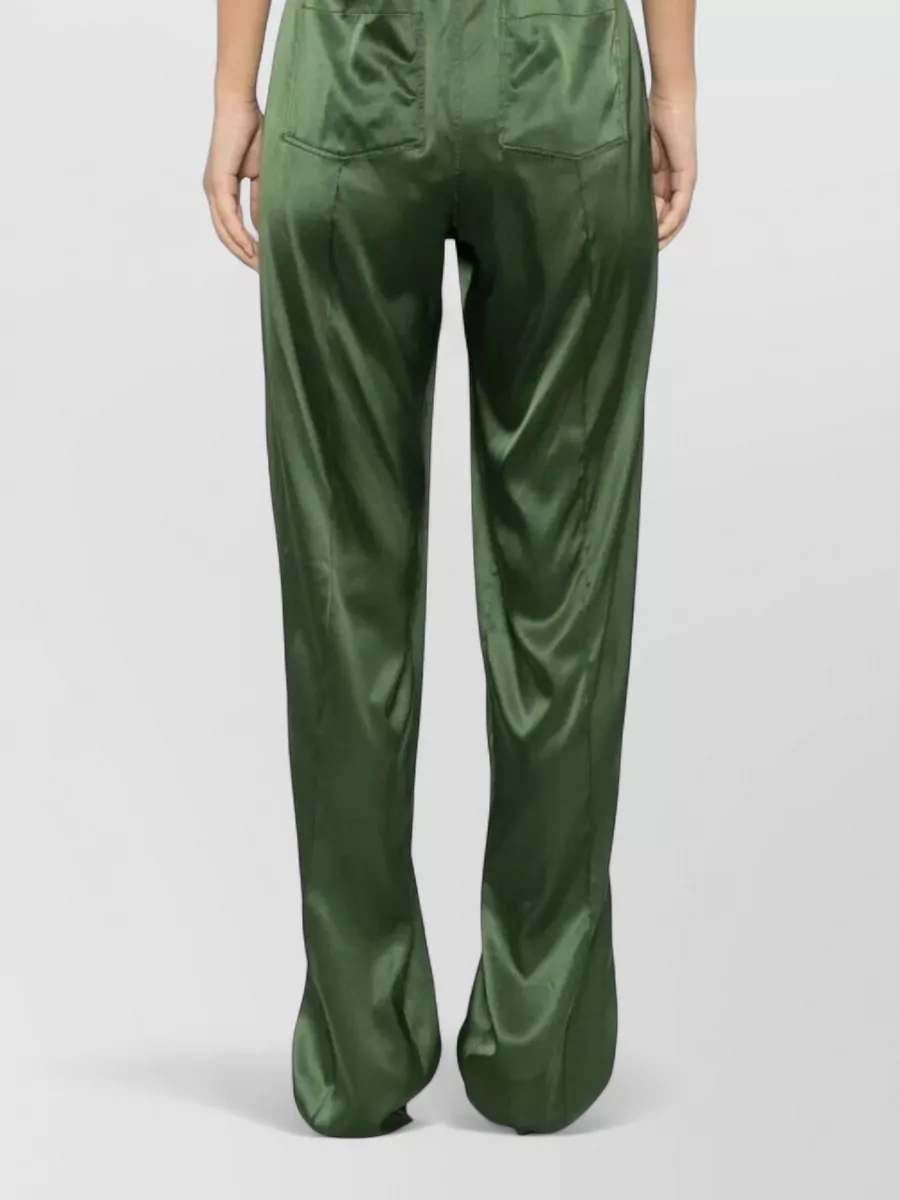 Tom Ford Silk Satin Relaxed Pajama Trousers Pockets