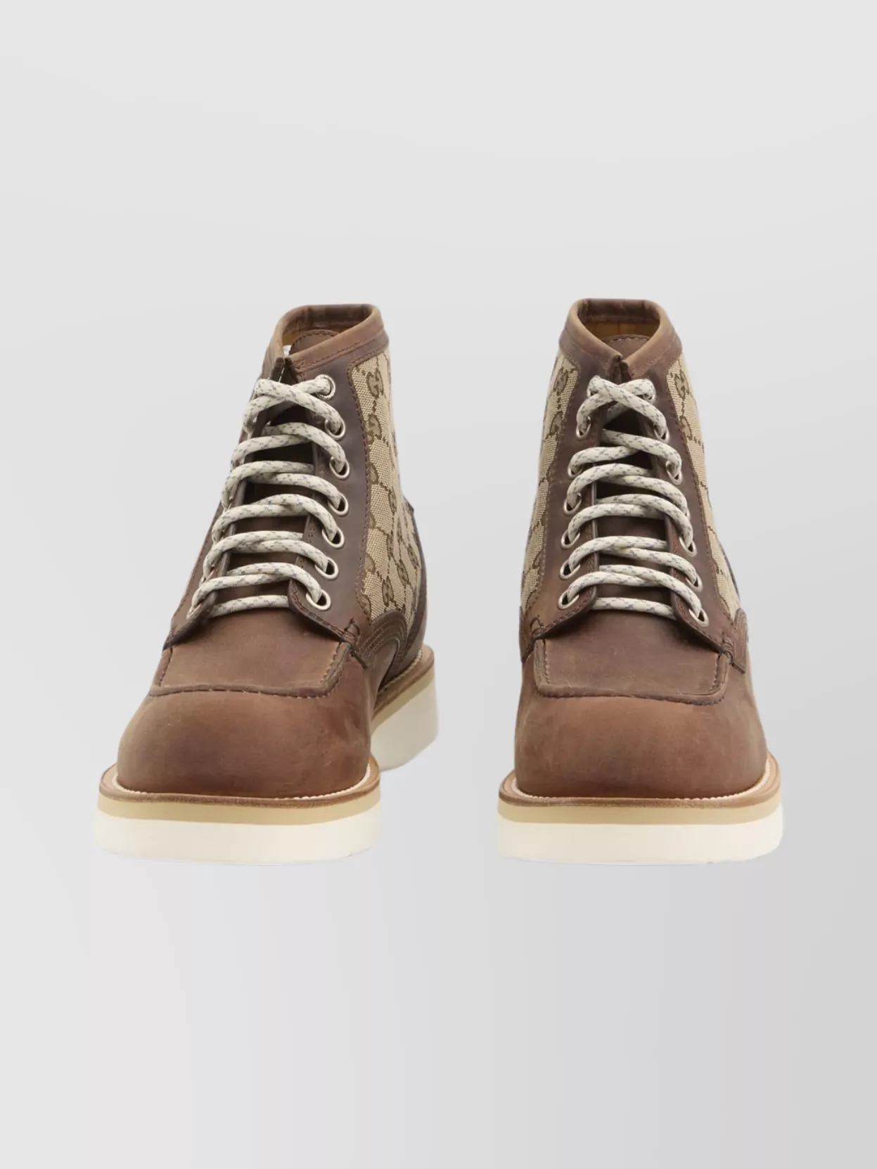 Gucci Suede Ankle Boots Contrast Sole