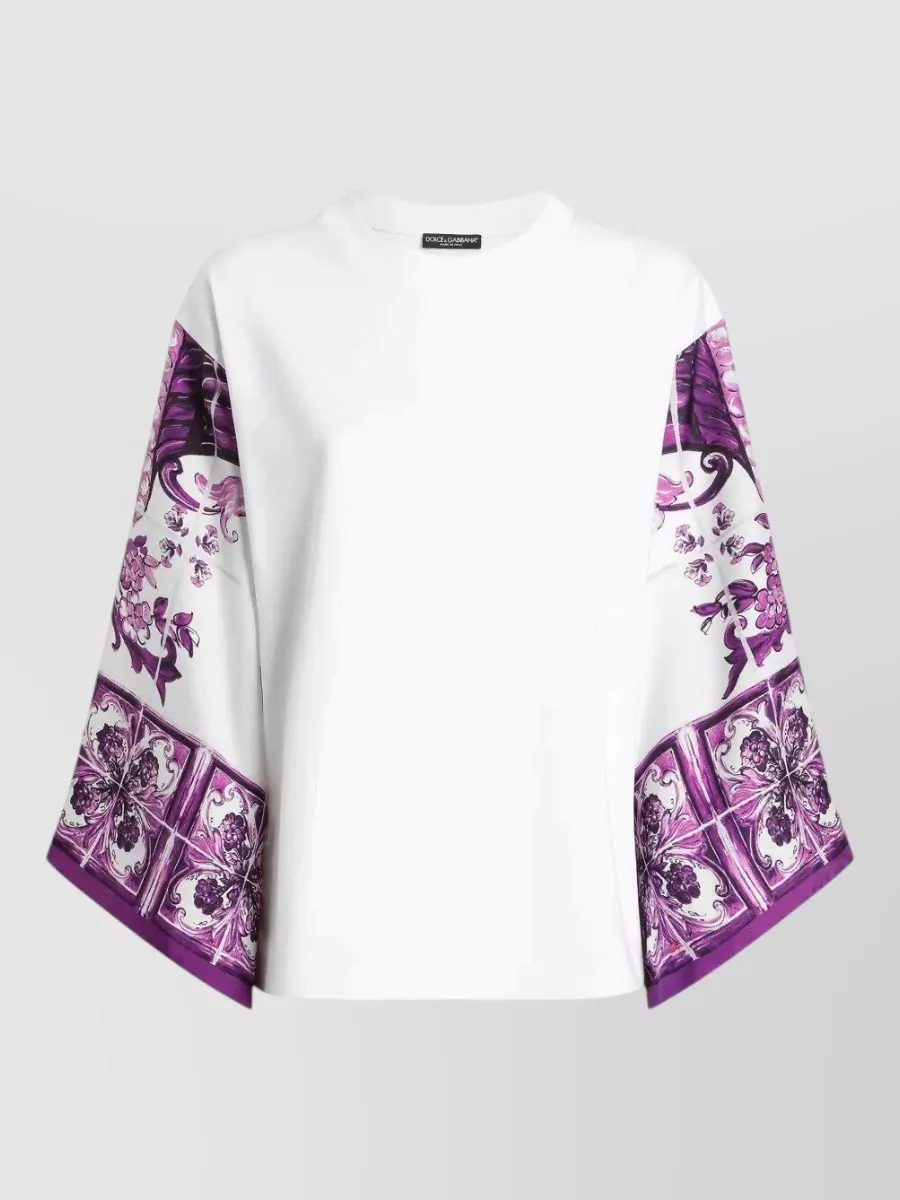 Dolce&Gabbana Majolica print long sleeve blouse