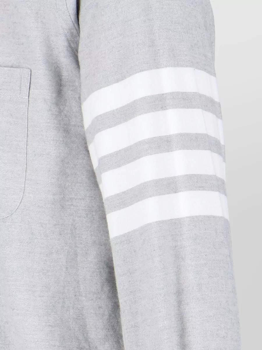 Thom Browne Cotton Straight-Fit Long-Sleeve Shirt