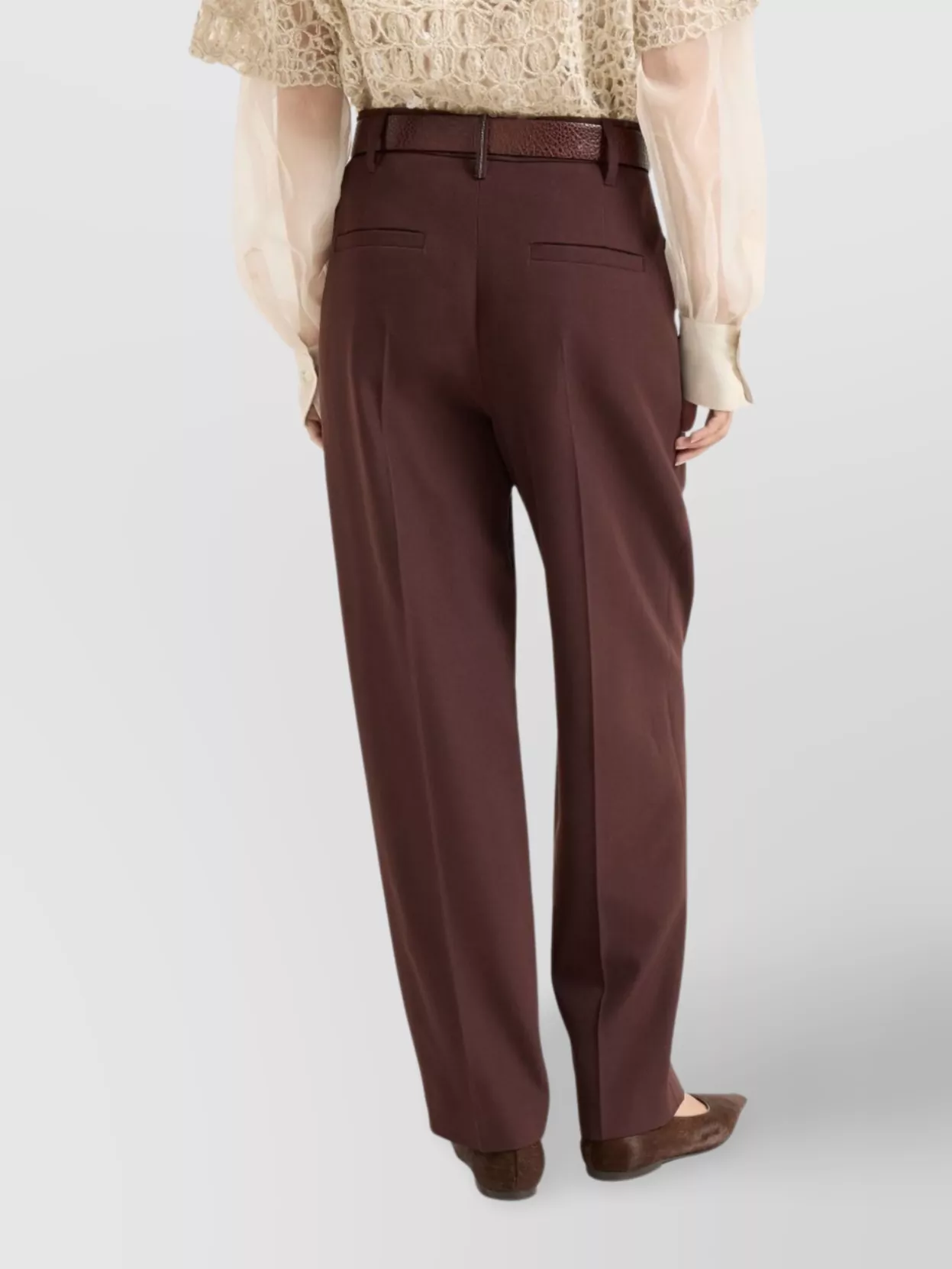 Brunello Cucinelli Tailored Straight Leg Trousers Pockets