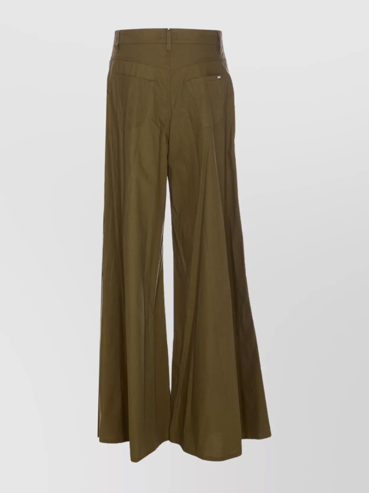 LIU •JO WIDE-LEG FLARED TROUSERS WITH BACK AND SIDE POCKETS