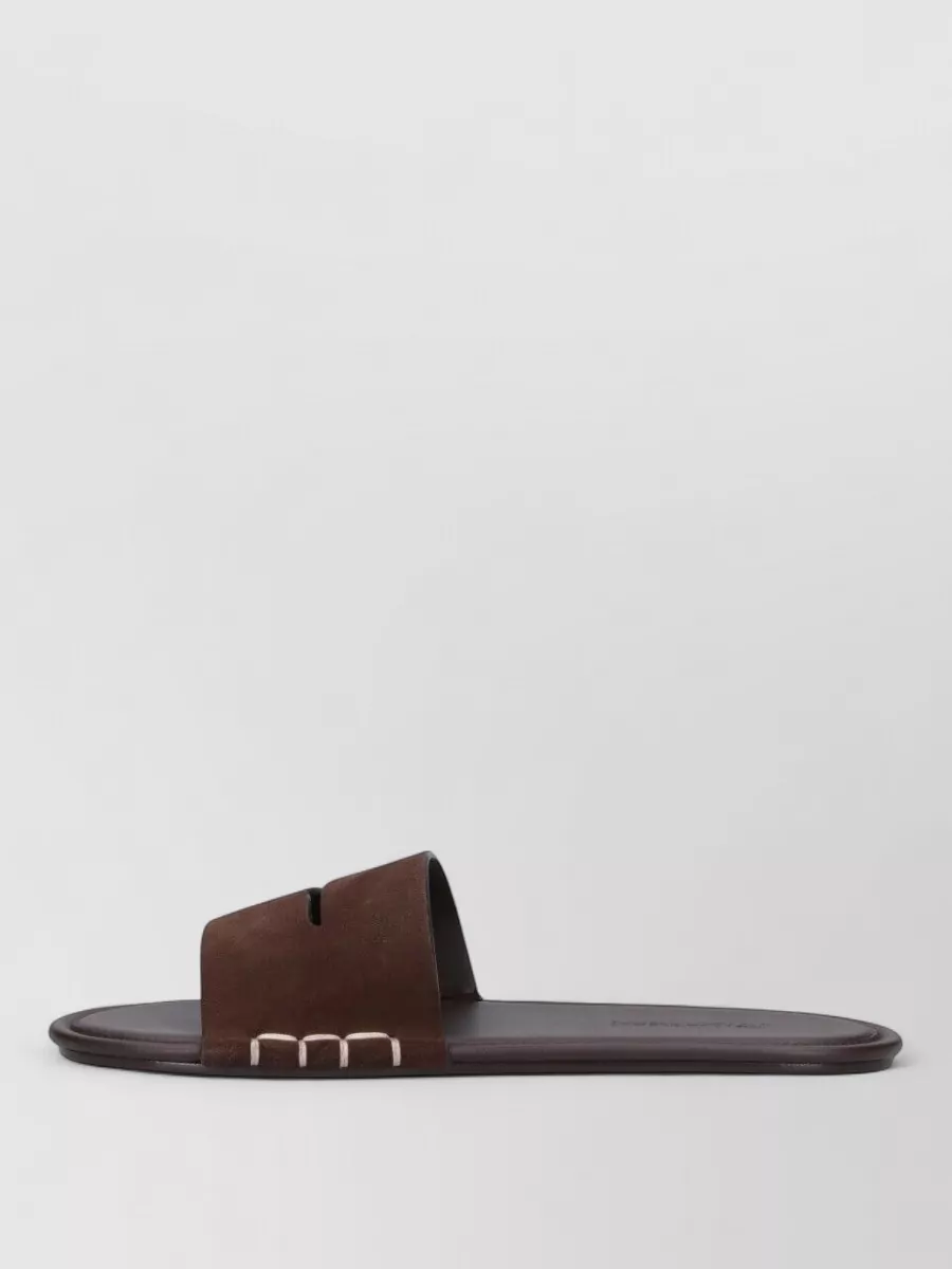 Jw Anderson Sandals Open Toe Flat Sole Suede Strap