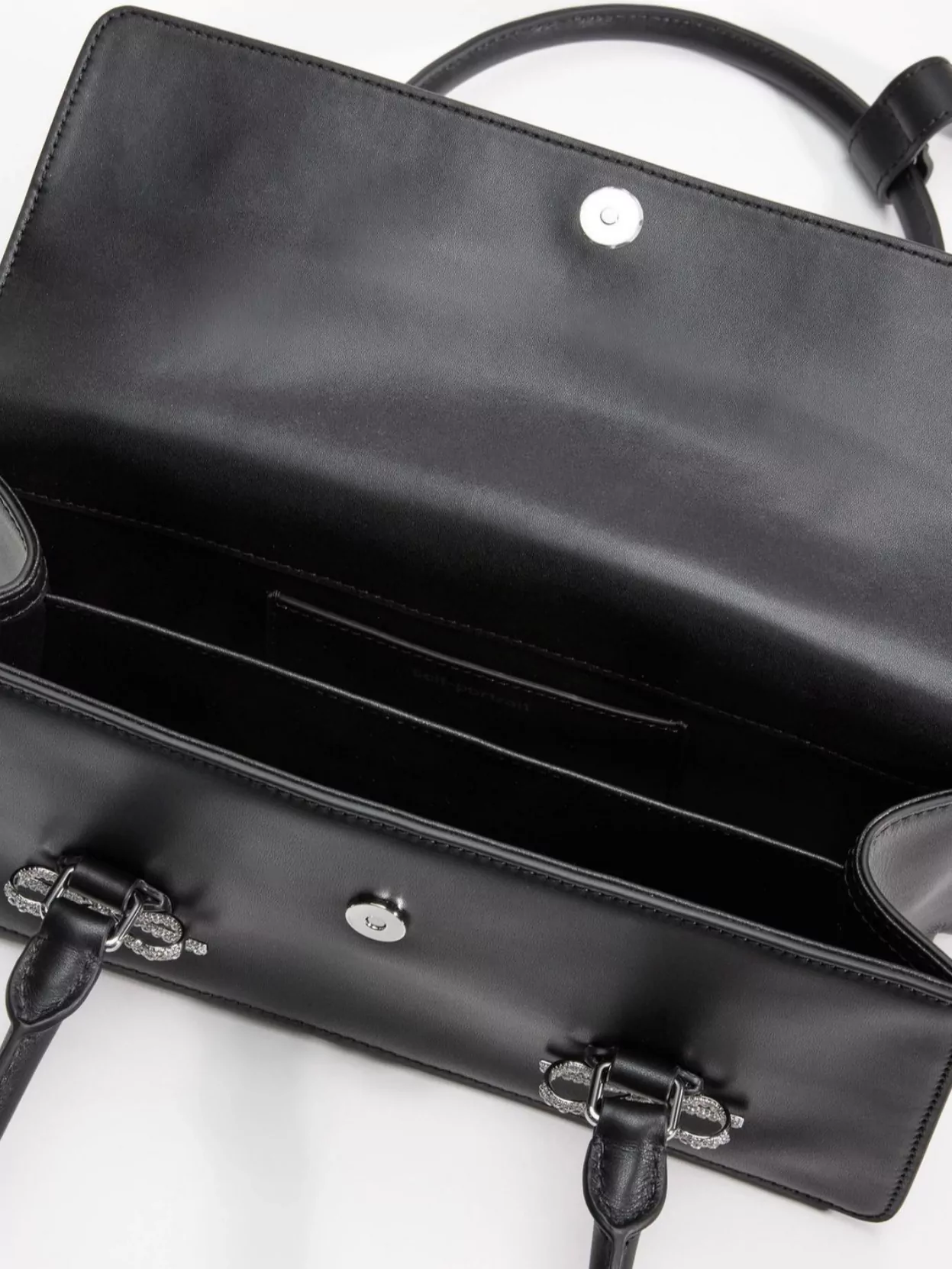 Self-Portrait Chic Leather Shoulder Bag Bow