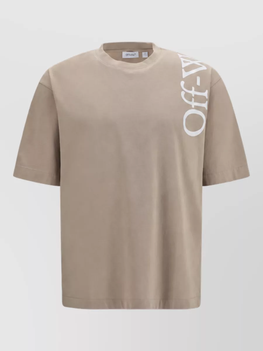 Off-White printed short-sleeve cotton t-shirt