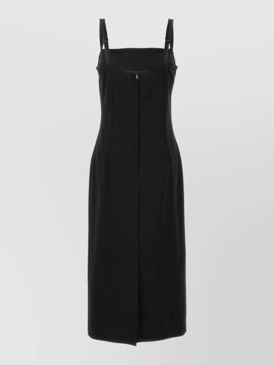 Dolce&Gabbana Silk Milano Stitch Midi Dress
