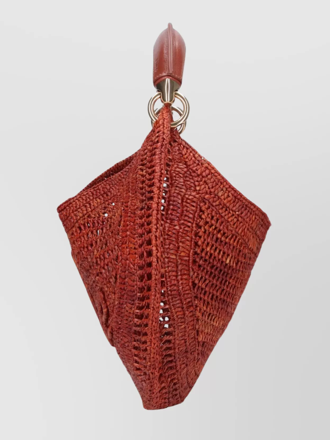 Chloé Crochet Mini Bag With Top Handle And Metal Hardware