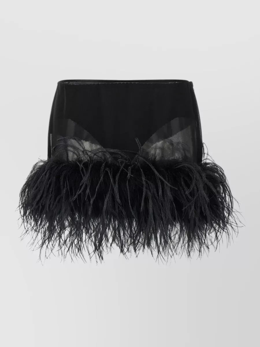 The Attico Feather Mini Skirt