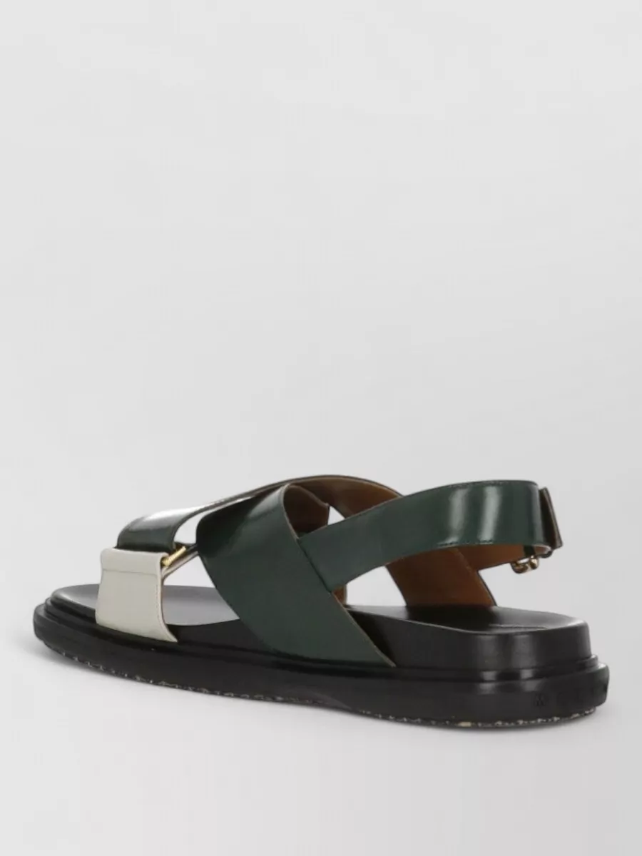Marni Leather Flat Sandals