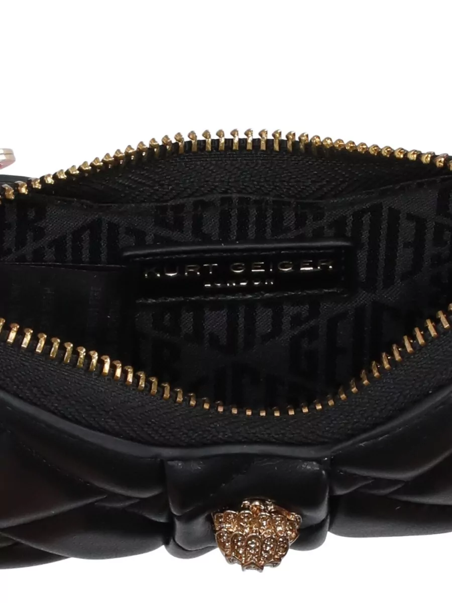 Kurt Geiger Bow Key Case Gold Tone Hardware