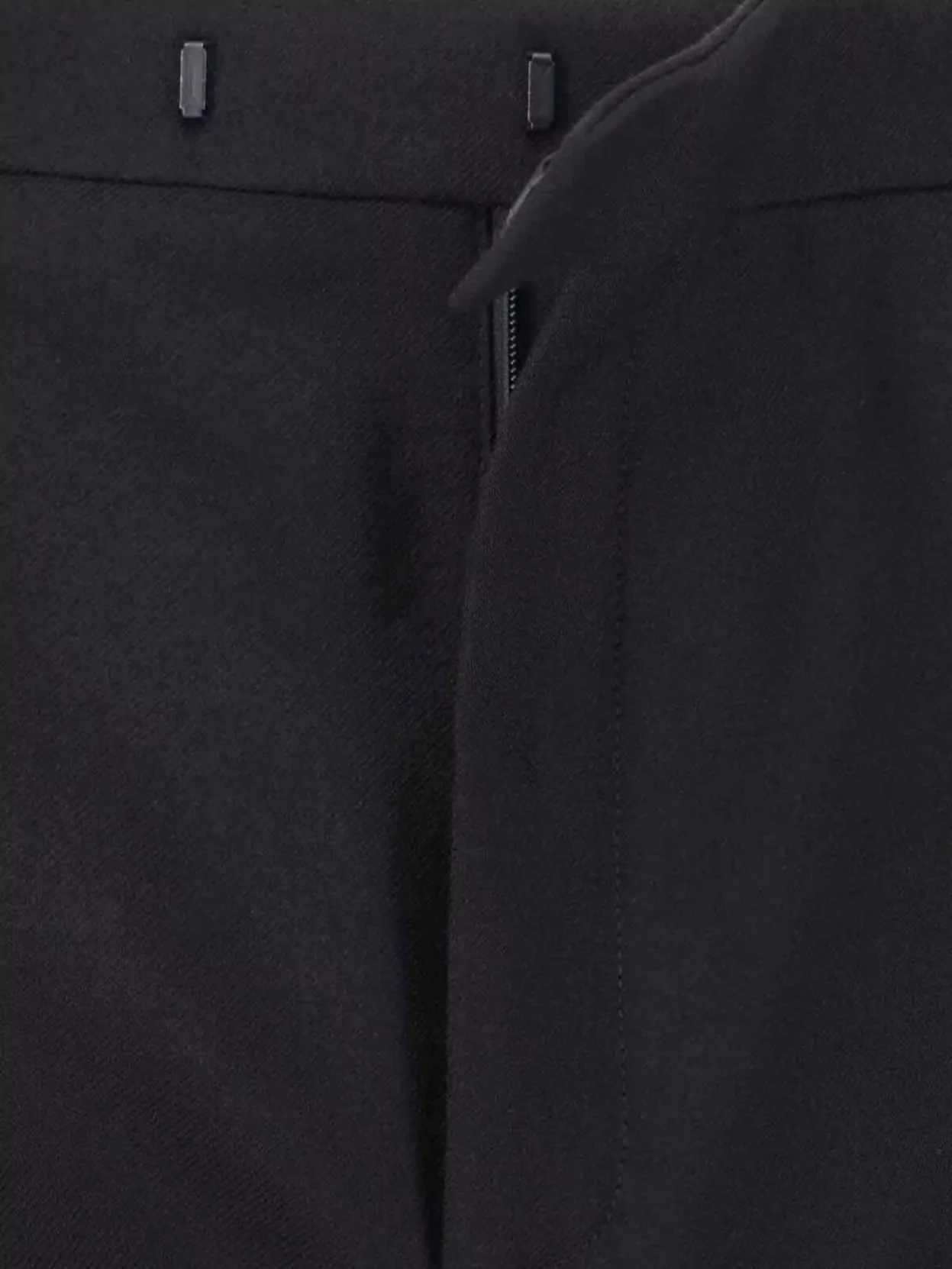 Saint Laurent Straight Trousers With Pleats And Pockets