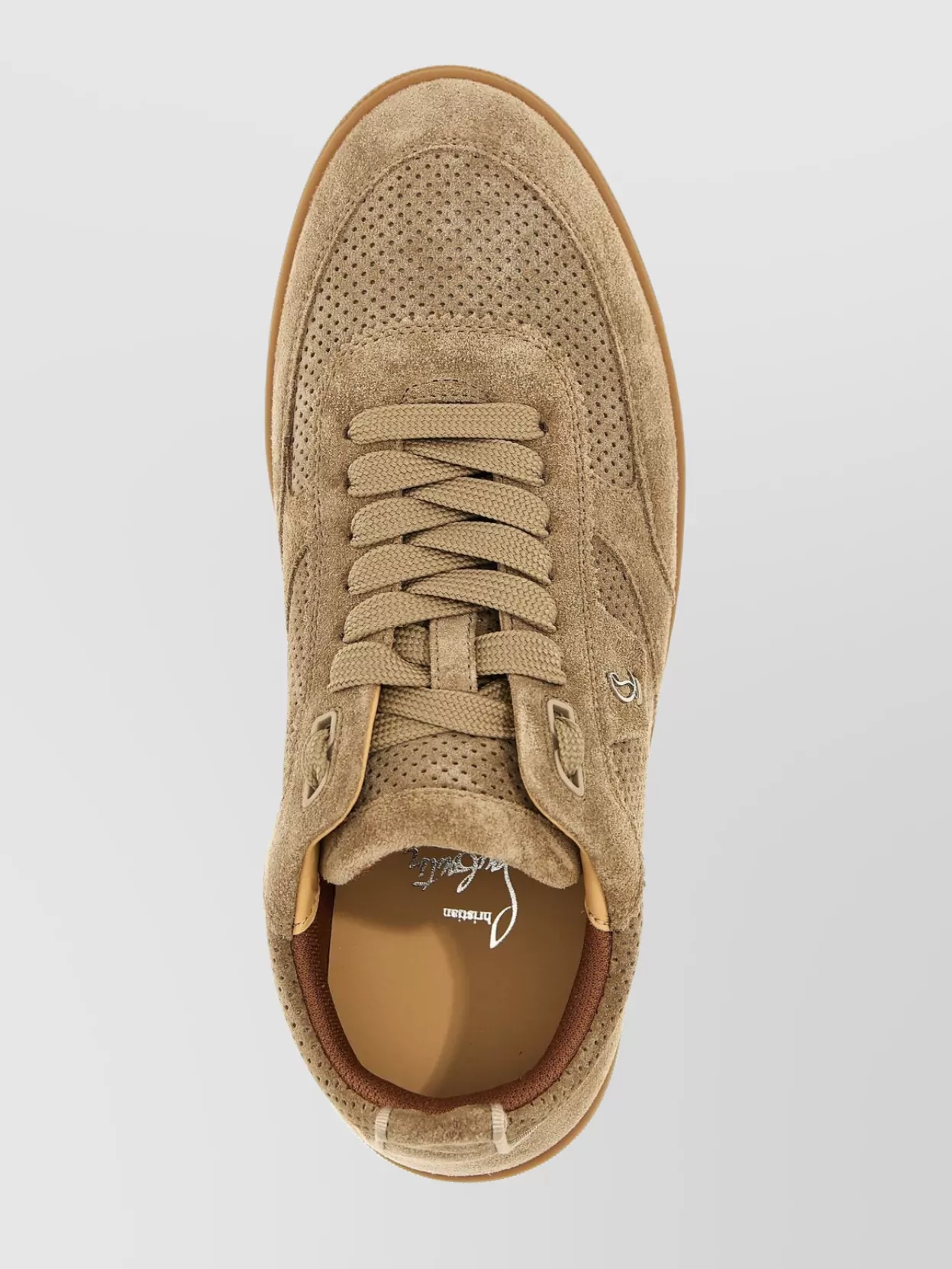 Christian Louboutin Womens Saharienne Tutti Rui Donna Leather Low-top Trainers