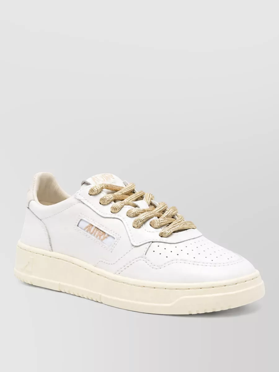Autry leather low-top lace-up sneakers
