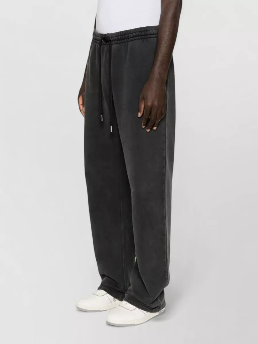 Off-White Cotton Relaxed-Fit Sweatpants