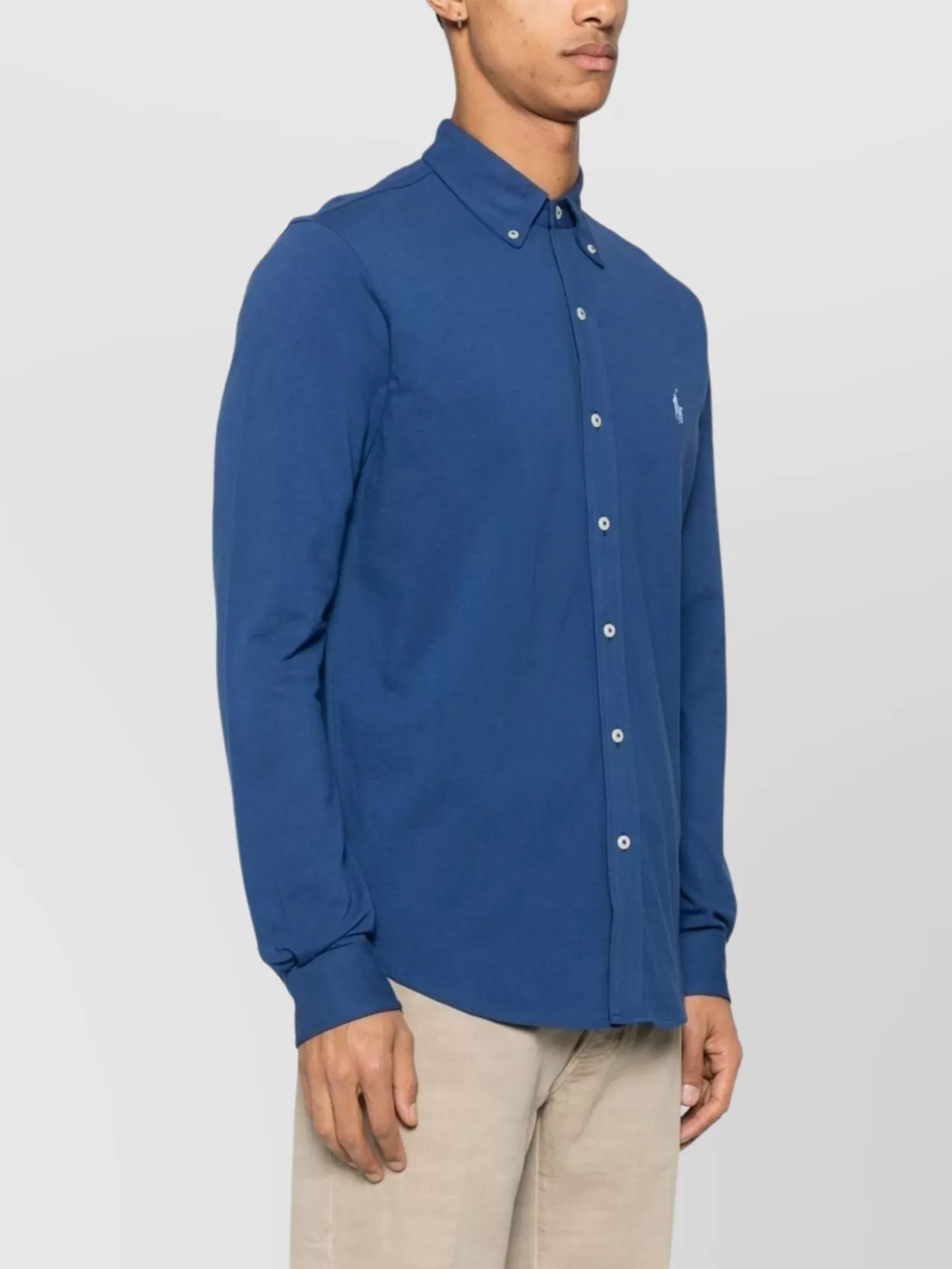 Ralph Lauren Shirt Logo Button-Down Collar