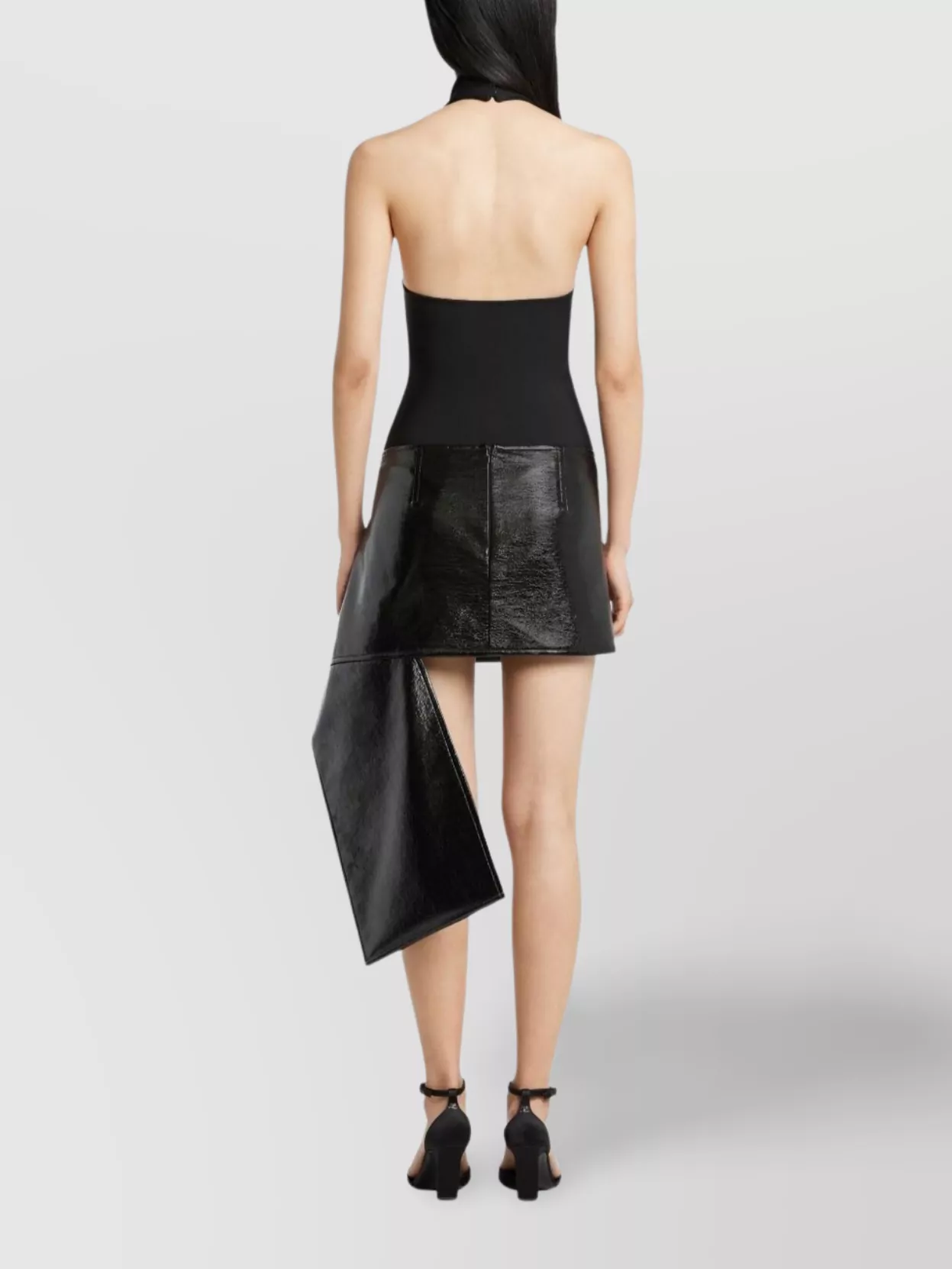 Courrèges Asymmetric High Waist Mini Skirt