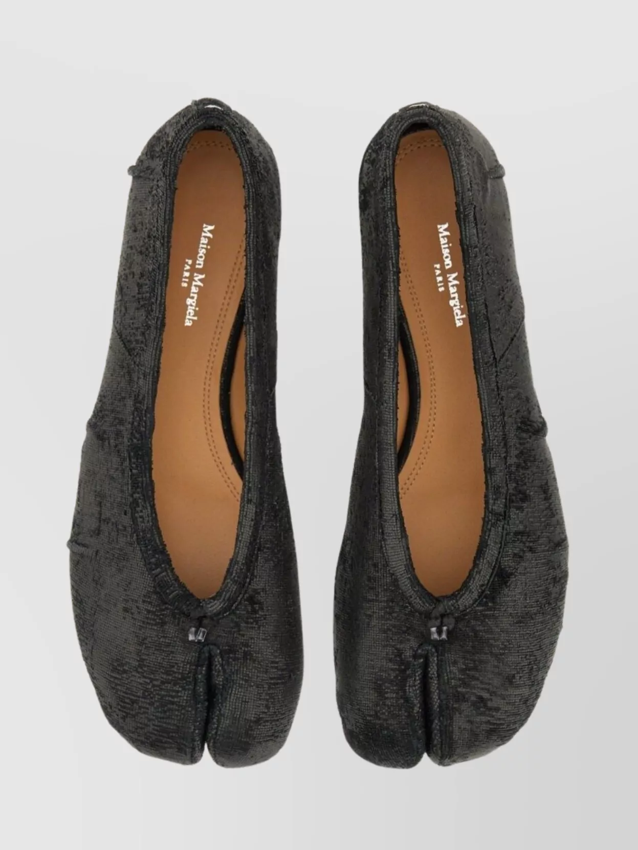 Maison Margiela Split Toe Textured Finish Ballerina Shoes