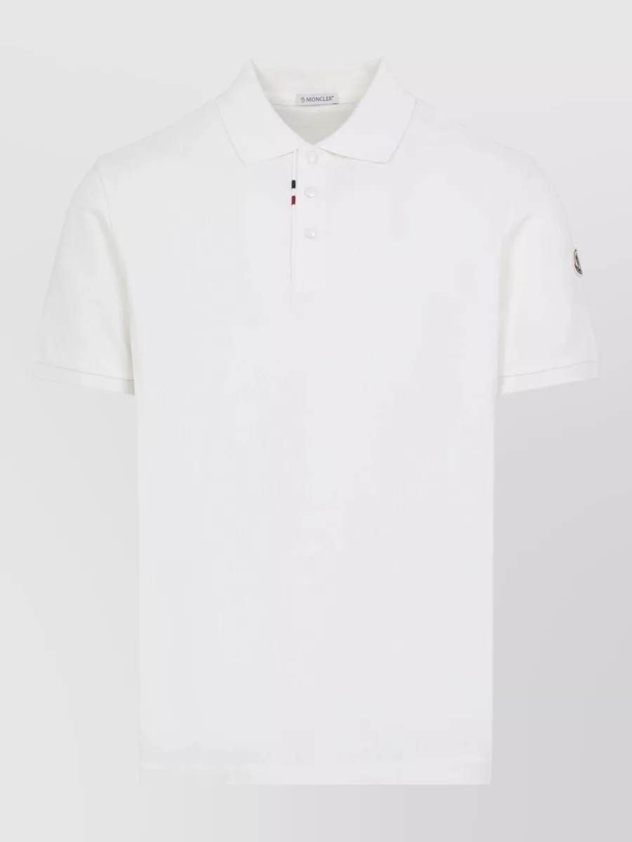 Moncler Cotton Piqué Short-Sleeve Polo Shirt
