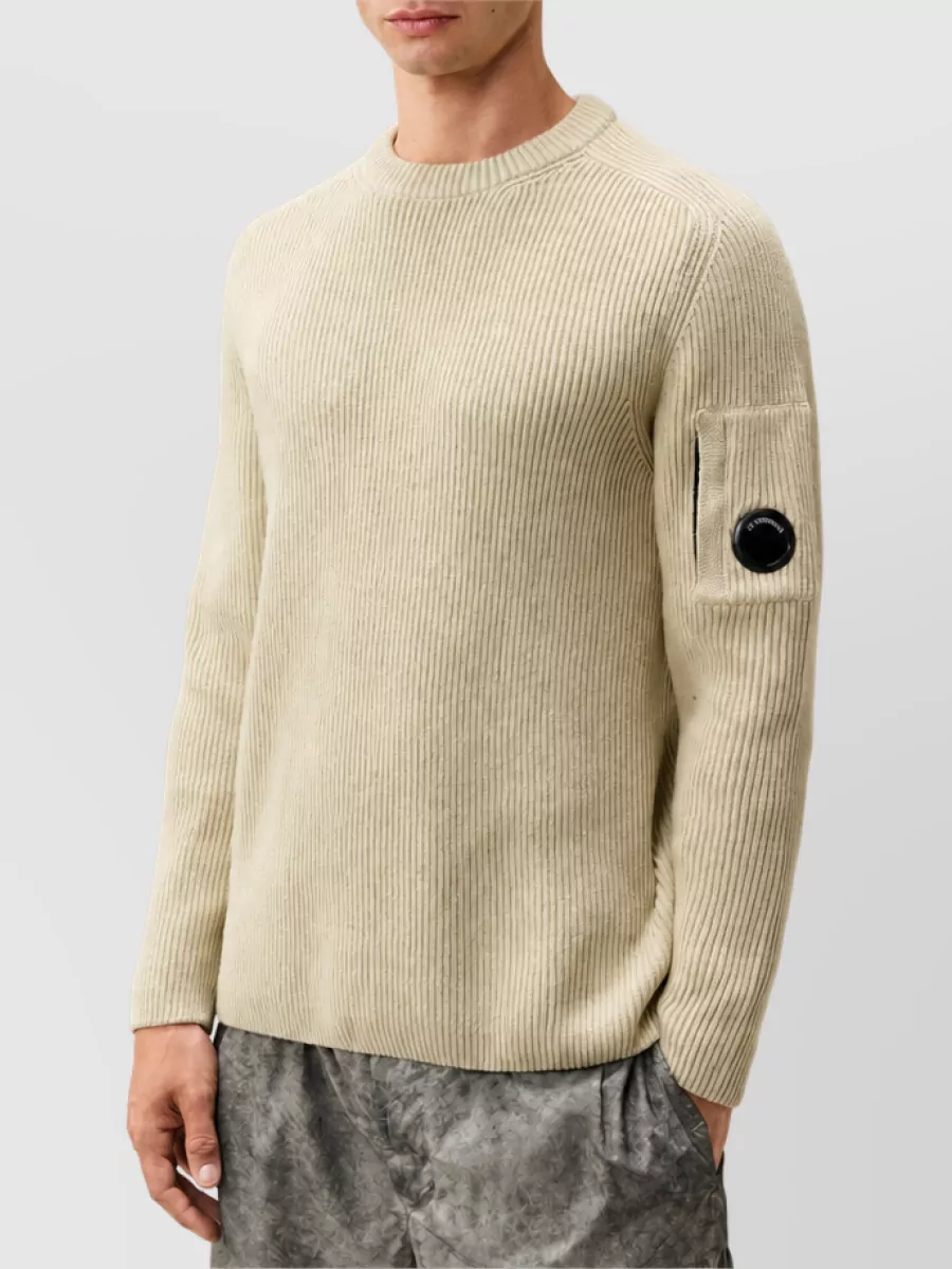 C.p. Company Ribbed Crewneck Sweater