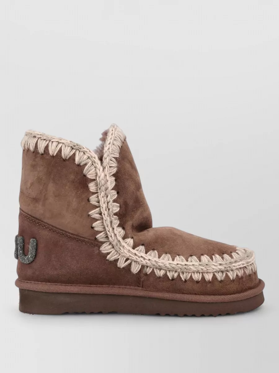 Mou Sheepskin Leather Boots