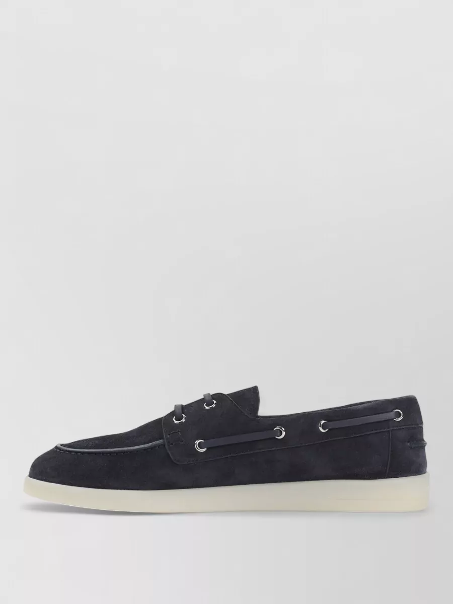 Prada Suede Boat Shoes