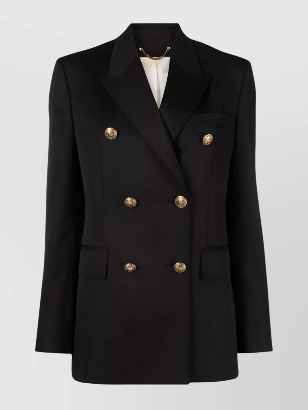 Golden Goose Double Breasted Wool Gabardine Blazer