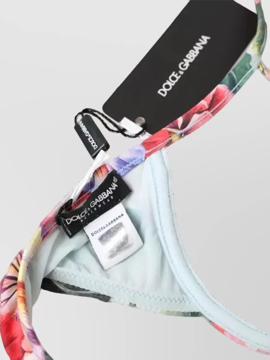 Dolce&Gabbana Floral-Print Bikini Top